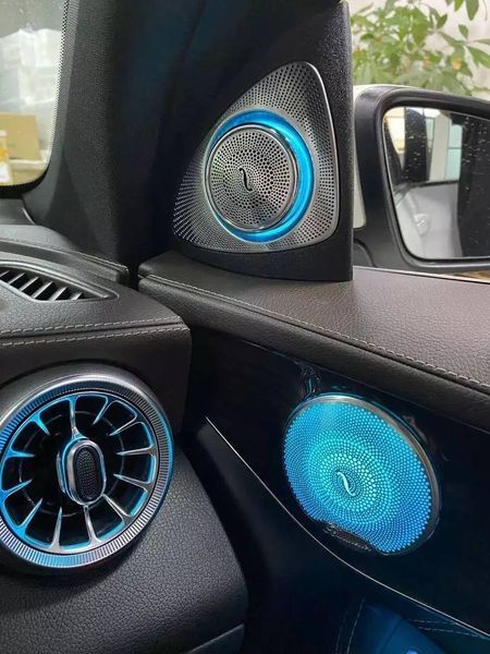 Накладки в карти дверей з підсвіткою Mercedes E-Class W213 Burmester DOORW213 фото