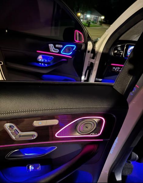 Накладки на динаміки дверей з підсвіткою Burmester для Mercedes-Benz GLE-Class V167 / W167 (2018+) covgle/gls фото