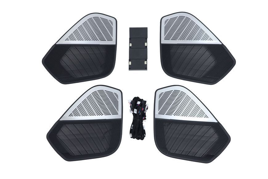 Сітки з підсвіткою вставки в карти дверей Audi Q7 Bang & Olufsen Q7 фото
