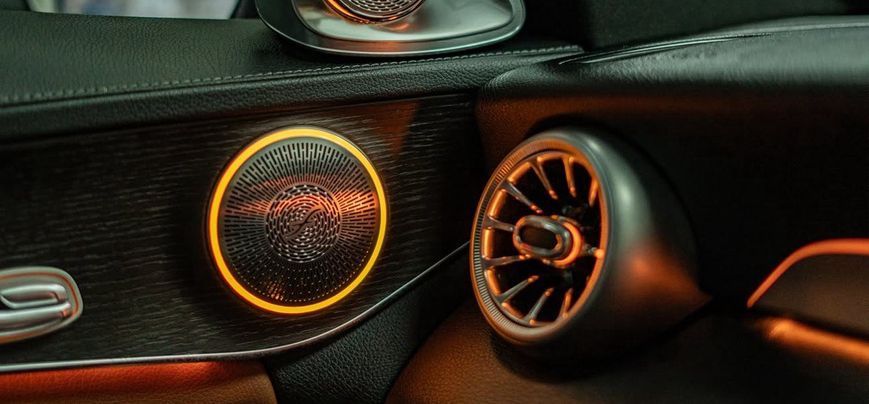 Накладки в карти дверей з підсвіткою Mercedes E-Class W213 Burmester New style DOORW213new фото